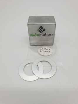 Pleuel Anlaufscheiben Satz (2St.) SILBER für 20mm Hubzapfen